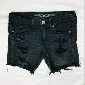 American Eagle Outfitters Womens Midi Cutoff Jean